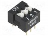 Переключатель: DIP-SWITCH; Кол-во секций: 3; ON-OFF; 0,025A/24ВDC