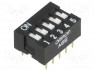 Переключатель: DIP-SWITCH; Кол-во секций: 5; ON-OFF; 0,025A/24ВDC