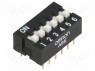 Переключатель: DIP-SWITCH; Кол-во секций: 6; ON-OFF; 0,025A/24ВDC