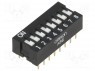 Переключатель: DIP-SWITCH; Кол-во секций: 8; ON-OFF; 0,025A/24ВDC