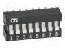 Переключатель: DIP-SWITCH; Кол-во секций: 8; ON-OFF; 0,025A/24ВDC