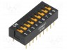 Переключатель: DIP-SWITCH; Кол-во секций: 9; ON-OFF; 0,025A/24ВDC