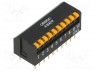 Переключатель: DIP-SWITCH; Кол-во секций: 10; ON-OFF; Положения: 2