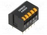Переключатель: DIP-SWITCH; Кол-во секций: 5; ON-OFF; 0,025A/24ВDC