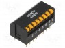 Переключатель: DIP-SWITCH; Кол-во секций: 8; ON-OFF; 0,025A/24ВDC