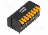 Переключатель: DIP-SWITCH; Кол-во секций: 8; ON-OFF; 0,025A/24ВDC