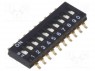 Переключатель: DIP-SWITCH; Кол-во секций: 10; ON-OFF; Положения: 2