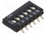 Переключатель: DIP-SWITCH; Кол-во секций: 6; ON-OFF; 0,025A/24ВDC
