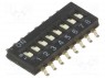 Переключатель: DIP-SWITCH; Кол-во секций: 8; ON-OFF; 0,025A/24ВDC
