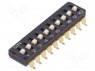 Переключатель: DIP-SWITCH; Кол-во секций: 10; ON-OFF; Положения: 2