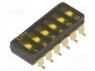 Переключатель: DIP-SWITCH; Кол-во секций: 6; ON-OFF; 0,025A/24ВDC