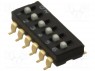 Переключатель: DIP-SWITCH; Кол-во секций: 6; ON-OFF; 0,025A/24ВDC