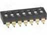 Переключатель: DIP-SWITCH; Кол-во секций: 7; ON-OFF; 0,025A/24ВDC