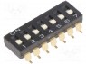 Переключатель: DIP-SWITCH; Кол-во секций: 7; ON-OFF; 0,025A/24ВDC