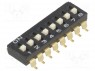Переключатель: DIP-SWITCH; Кол-во секций: 8; ON-OFF; 0,025A/24ВDC