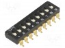 Переключатель: DIP-SWITCH; Кол-во секций: 9; ON-OFF; 0,025A/24ВDC