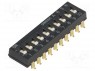 Переключатель: DIP-SWITCH; Кол-во секций: 10; ON-OFF; Положения: 2