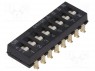 Переключатель: DIP-SWITCH; Кол-во секций: 8; ON-OFF; 0,025A/24ВDC