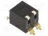 Переключатель: DIP-SWITCH; Кол-во секций: 2; ON-OFF; 0,025A/24ВDC