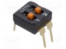 Переключатель: DIP-SWITCH; Кол-во секций: 2; ON-OFF; 0,025A/24ВDC