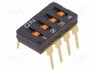Переключатель: DIP-SWITCH; Кол-во секций: 4; ON-OFF; 0,025A/24ВDC