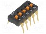 Переключатель: DIP-SWITCH; Кол-во секций: 5; ON-OFF; 0,025A/24ВDC