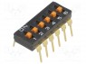 Переключатель: DIP-SWITCH; Кол-во секций: 6; ON-OFF; 0,025A/24ВDC