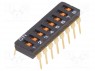 Переключатель: DIP-SWITCH; Кол-во секций: 8; ON-OFF; 0,025A/24ВDC