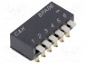 Переключатель: DIP-SWITCH; Кол-во секций: 6; 0,1A/5ВDC; -20÷85°C