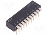 Переключатель: DIP-SWITCH; Кол-во секций: 10; OFF-ON; Положения: 2