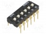 Переключатель: DIP-SWITCH; Кол-во секций: 6; ON-OFF; 0,05A/12ВDC