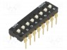 Переключатель: DIP-SWITCH; Кол-во секций: 8; ON-OFF; 0,05A/12ВDC