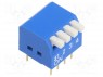 Переключатель: DIP-SWITCH; Кол-во секций: 4; ON-OFF; 0,05A/12ВDC