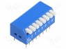 Переключатель: DIP-SWITCH; Кол-во секций: 8; ON-OFF; 0,05A/12ВDC