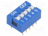 Переключатель: DIP-SWITCH; Кол-во секций: 5; ON-OFF; 0,05A/12ВDC