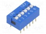 Переключатель: DIP-SWITCH; Кол-во секций: 6; ON-OFF; 0,05A/12ВDC