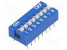 Переключатель: DIP-SWITCH; Кол-во секций: 8; ON-OFF; 0,05A/12ВDC