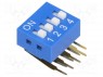 Переключатель: DIP-SWITCH; Кол-во секций: 4; ON-OFF; 0,05A/12ВDC