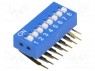 Переключатель: DIP-SWITCH; Кол-во секций: 8; ON-OFF; 0,05A/12ВDC