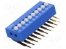 Переключатель: DIP-SWITCH; Кол-во секций: 10; ON-OFF; 0,05A/12ВDC