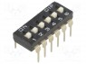 Переключатель: DIP-SWITCH; Кол-во секций: 6; ON-OFF; 0,1A/24ВDC