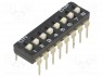 Переключатель: DIP-SWITCH; Кол-во секций: 8; ON-OFF; 0,1A/24ВDC