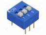 Переключатель: DIP-SWITCH; Кол-во секций: 3; ON-OFF; 0,1A/24ВDC