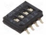Переключатель: DIP-SWITCH; Кол-во секций: 4; ON-OFF; 0,1A/50ВDC