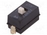Переключатель: DIP-SWITCH; Кол-во секций: 1; OFF-ON; 0,025A/24ВDC