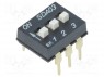 Переключатель: DIP-SWITCH; Кол-во секций: 3; ON-OFF; 0,025A/24ВDC