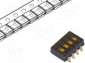 Переключатель: DIP-SWITCH; Кол-во секций: 4; OFF-ON; 0,025A/24ВDC