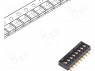 Переключатель: DIP-SWITCH; Кол-во секций: 8; OFF-ON; 0,025A/24ВDC