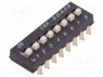 Переключатель: DIP-SWITCH; Кол-во секций: 8; OFF-ON; 0,025A/24ВDC