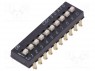 Переключатель: DIP-SWITCH; Кол-во секций: 10; ON-OFF; -40÷85°C